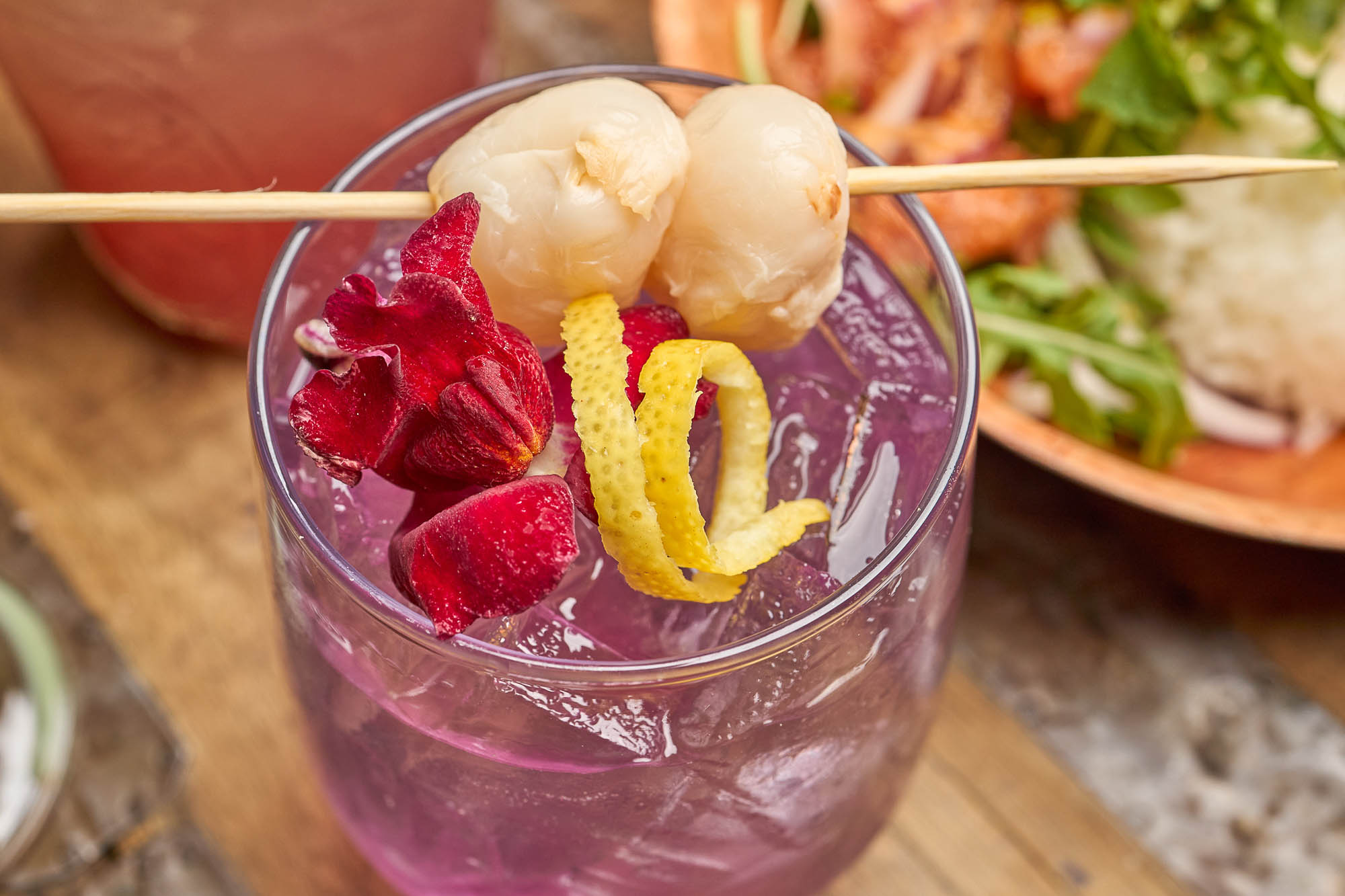 A lychee sonic cocktail