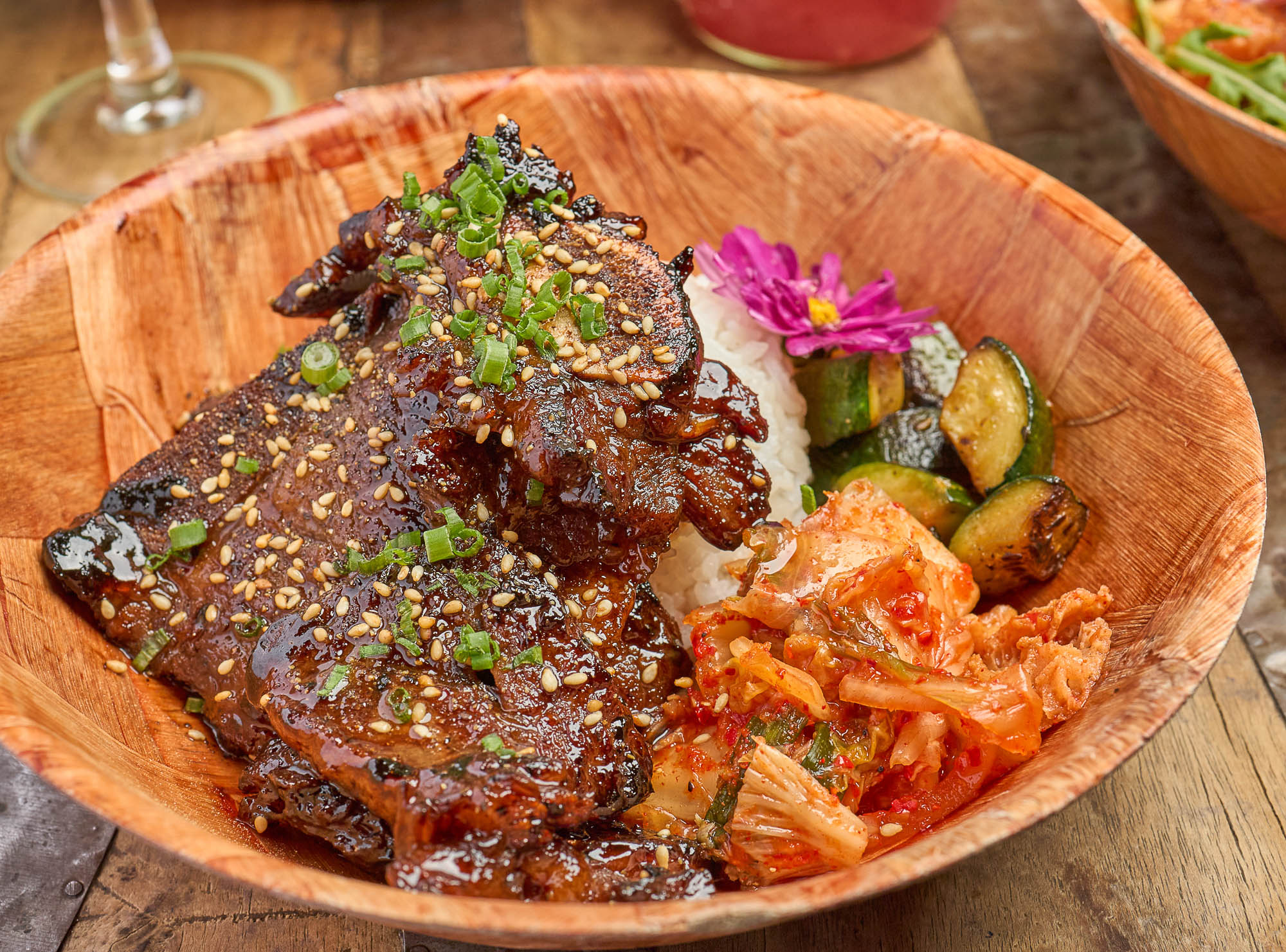 A Korean beef bento box