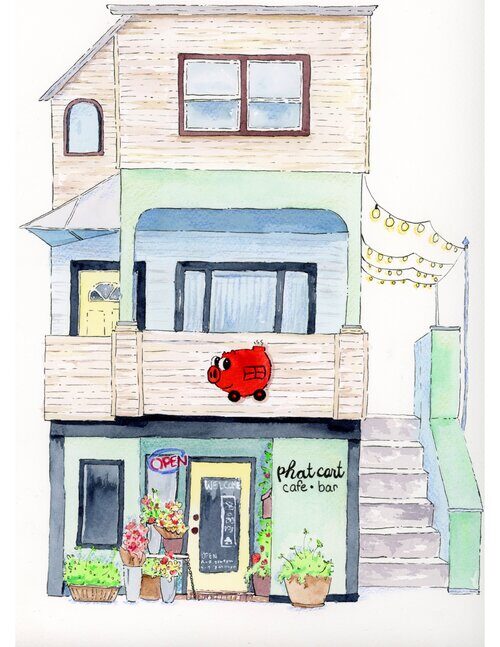 Illustration of the Phat Cart storefront