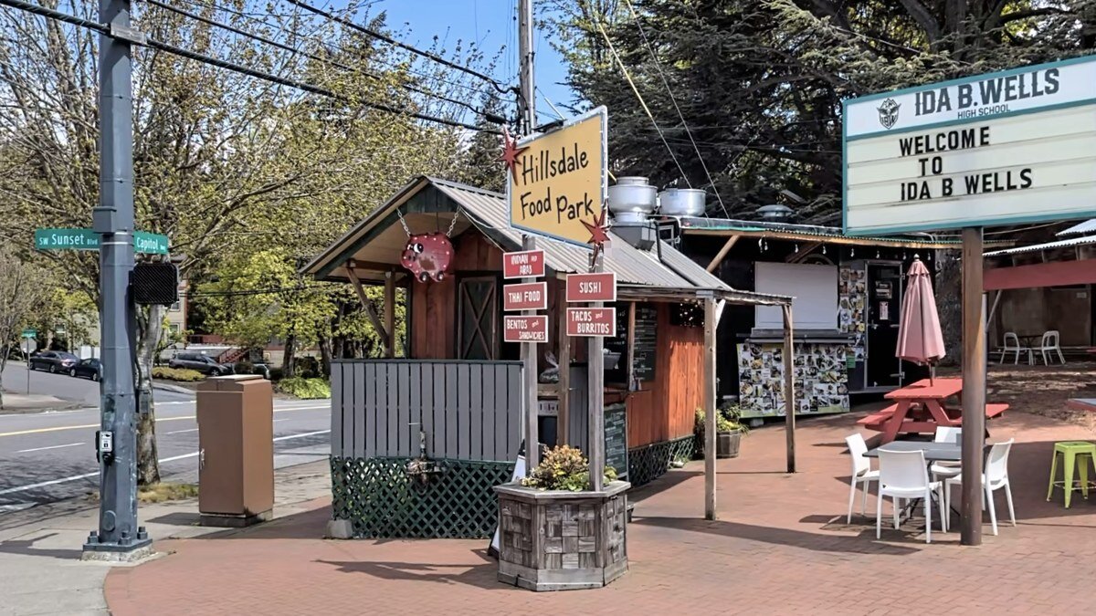 The Phat Cart food cart at the Hillsdale Food Park in Portland