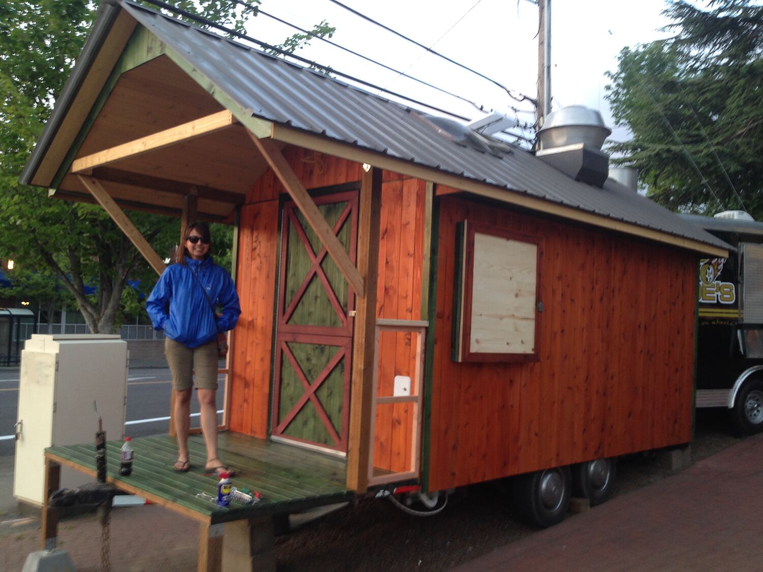 Hillsdale cart on its first day at the new location